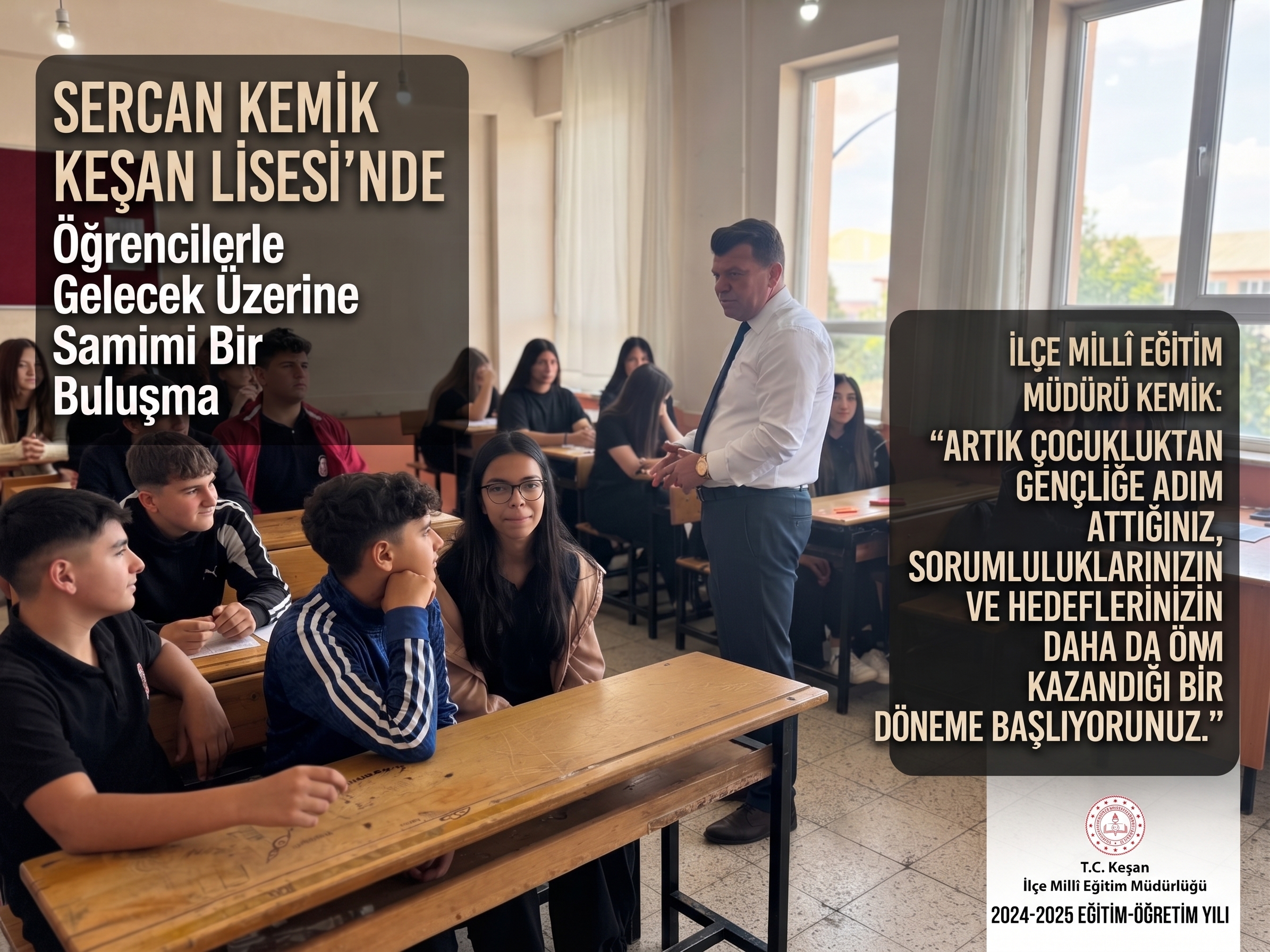 Sercan Kemik’ten Keşan Lisesi’ne ziyaret