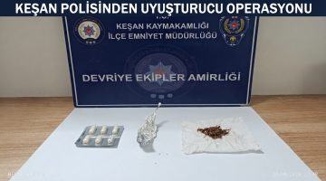 Keşan’da narkotik operasyonu: İki şüpheli yakalandı