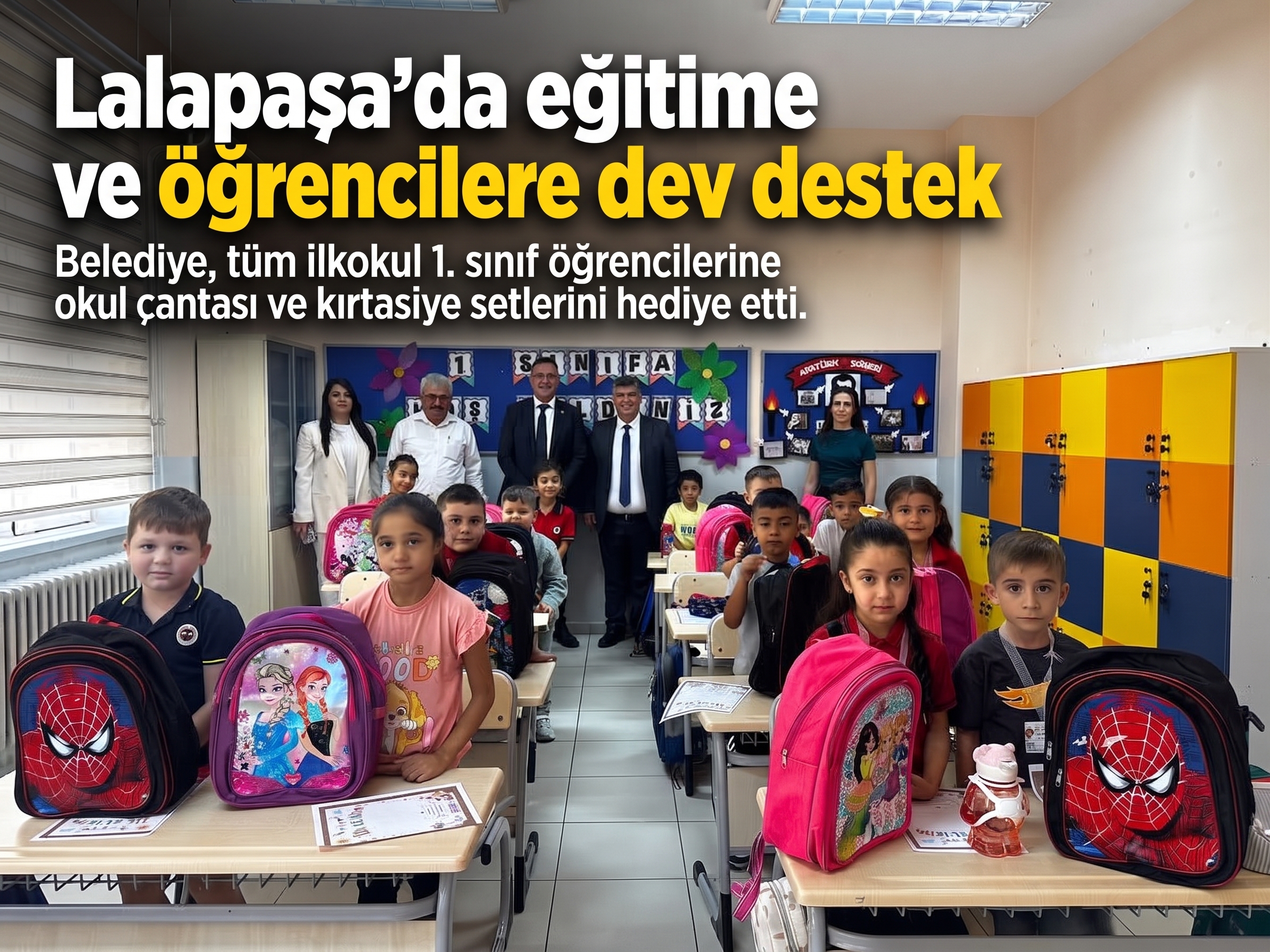 Lalapaşa’da eğitime ve öğrencilere dev destek