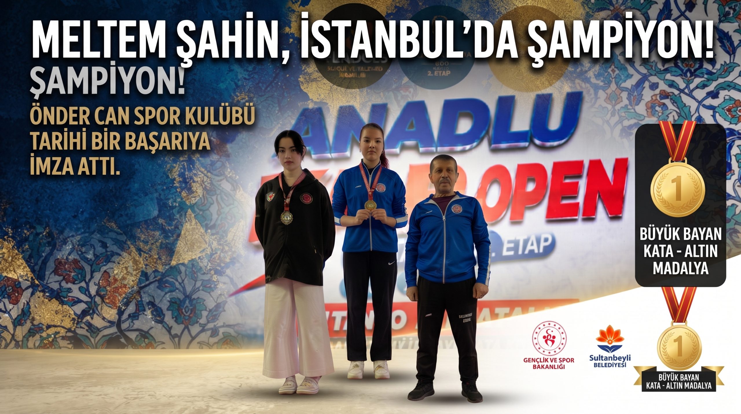Meltem Şahin İstanbul’da şampiyon oldu