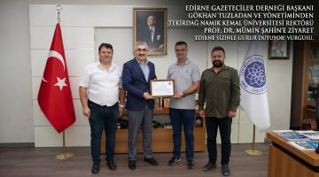 EGD’den Rektör Mümin Şahin’e ziyaret