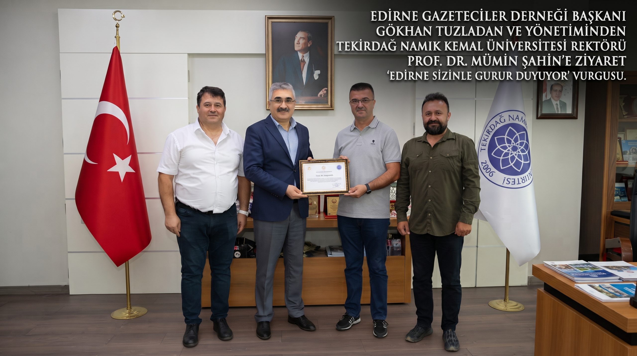 EGD’den Rektör Mümin Şahin’e ziyaret