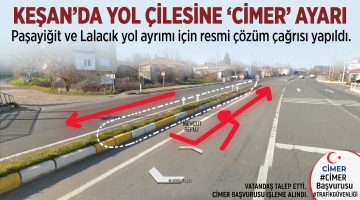 Paşayiğit ve Lalacık yol ayrımındaki tehlikeye  çözüm çağrısı