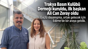 Trakya Basın Kulübü Derneği ilk genel kurulunu gerçekleştirdi