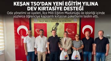 Keşan TSO’dan öğrencilere kırtasiye yardımı