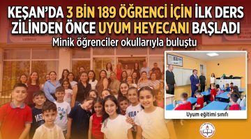 Minik öğrenciler bugün okullarıyla buluştu