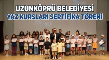 Uzunköprü’de yaz kursları coşkulu bir törenle sona erdi