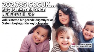 202.785 ÇOCUK… SUÇ İŞLEMEDEN ÖNCE NEREDEYDİLER?