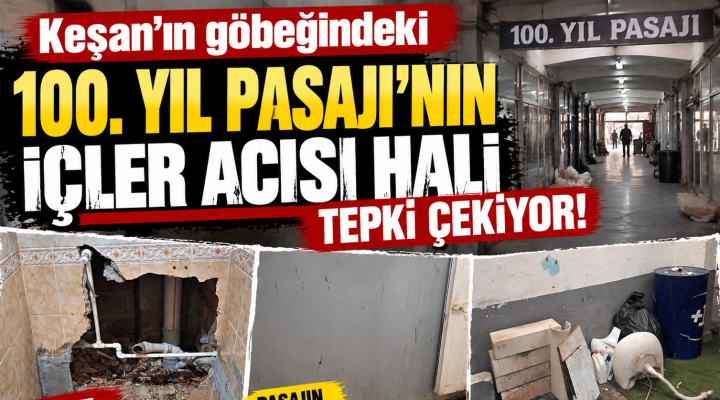 100. Yıl Pasajı’nın içler acısı hali tepki çekiyor!