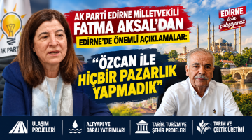 Aksal “Özcan ile hiçbir pazarlık yapmadık”