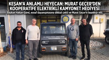Keşan Küçük Sanayi Sitesi’ne anlamlı hediye