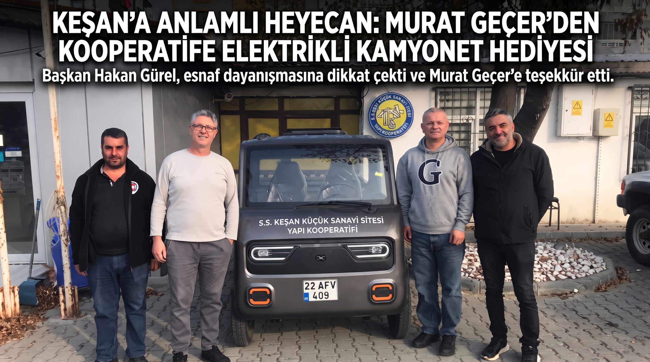 Keşan Küçük Sanayi Sitesi’ne anlamlı hediye