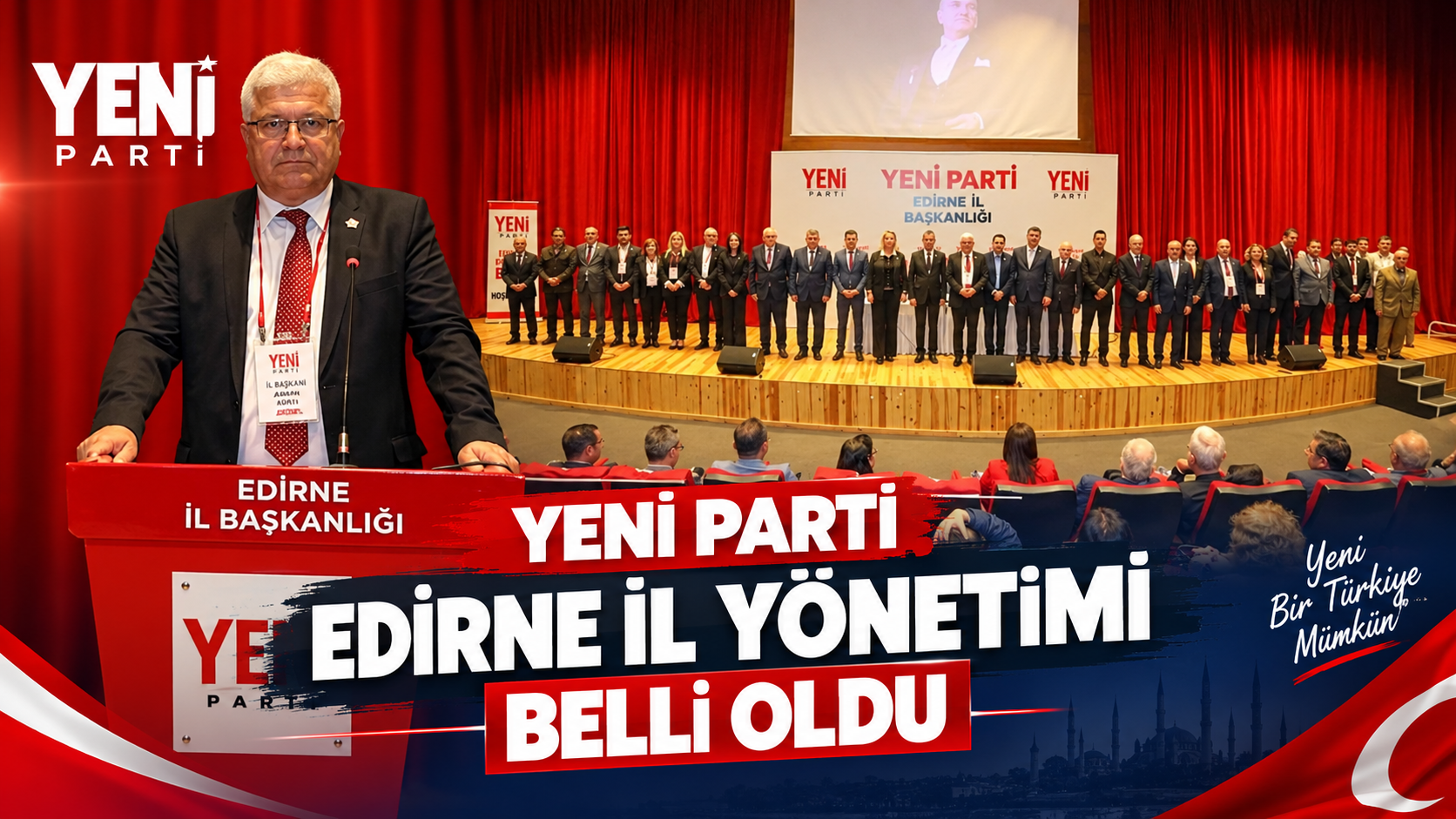 Yücel Balkanlı Edirne İl Başkanı oldu