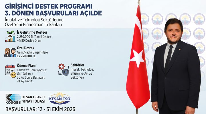 Aras: “Girişimci Destek Programının 3. dönemi başladı”