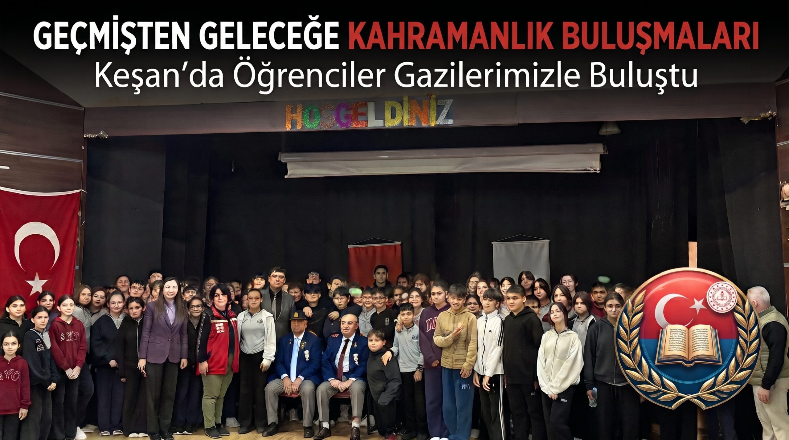 Kıbrıs Gazileri Keşan’da öğrencilerle buluştu
