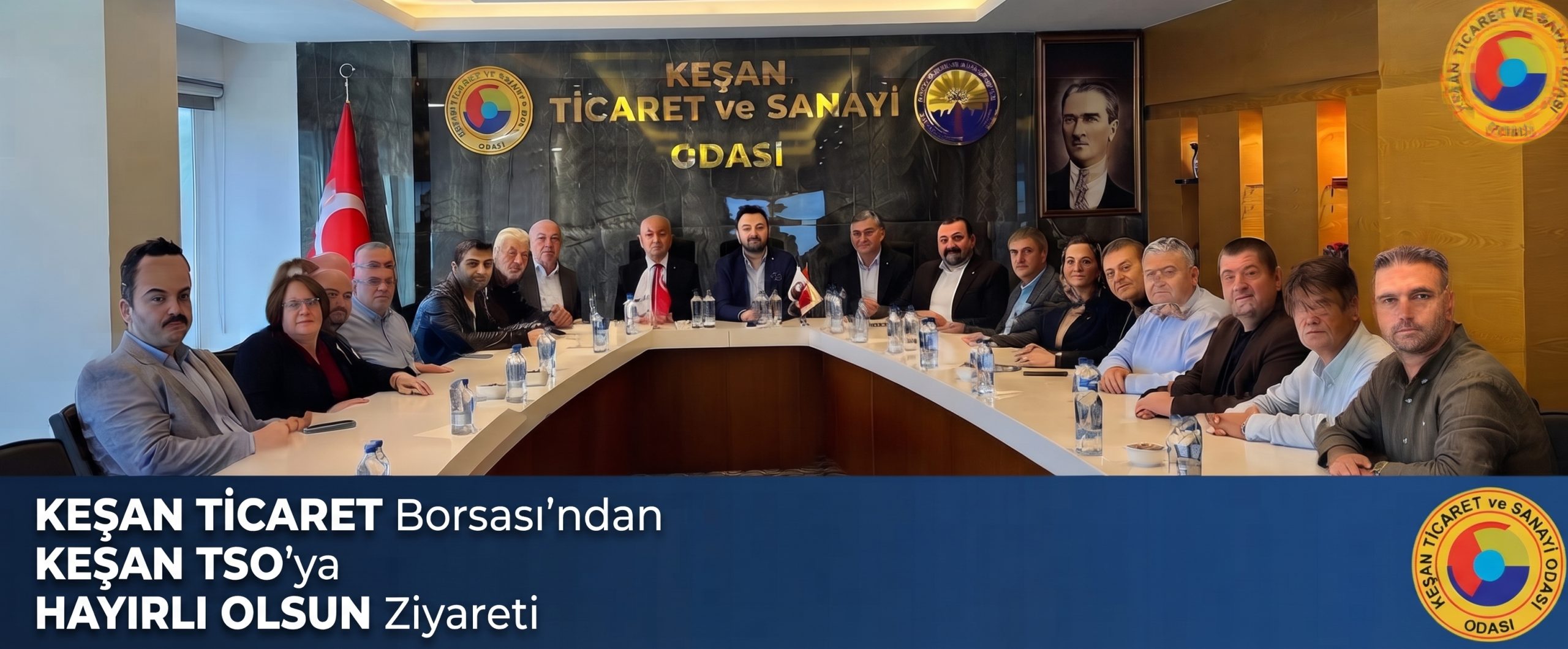 Keşan Ticaret Borsası’ndan Keşan TSO’ya Hayırlı Olsun ziyareti