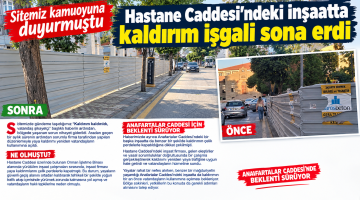 Hastane Caddesi’ndeki kaldırım işgali sona erdi