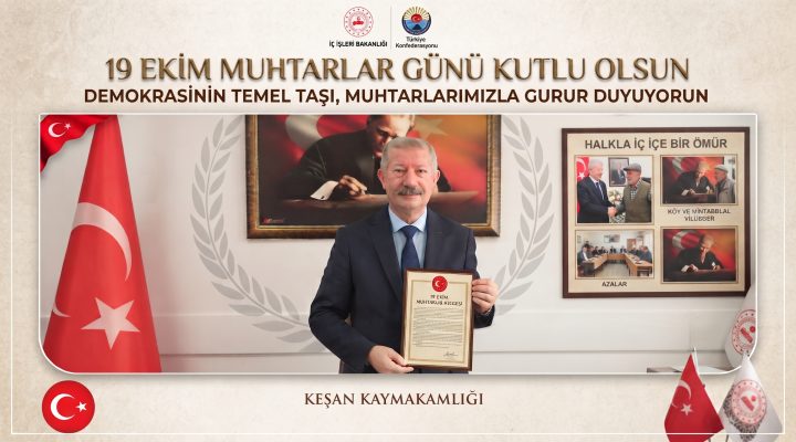 Aziz Mercan, 19 Ekim Muhtarlar Günü’nü kutladı