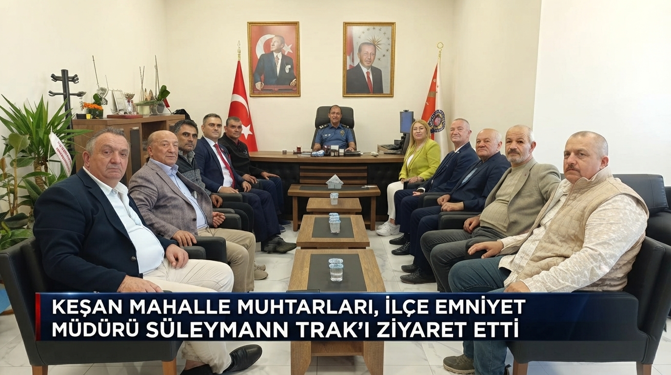 Mahalle Muhtarlarından Süleyman Trak’a ziyaret