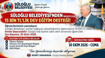 Süloğlu Belediyesi’nden üniversitelilere dev eğitim desteği!
