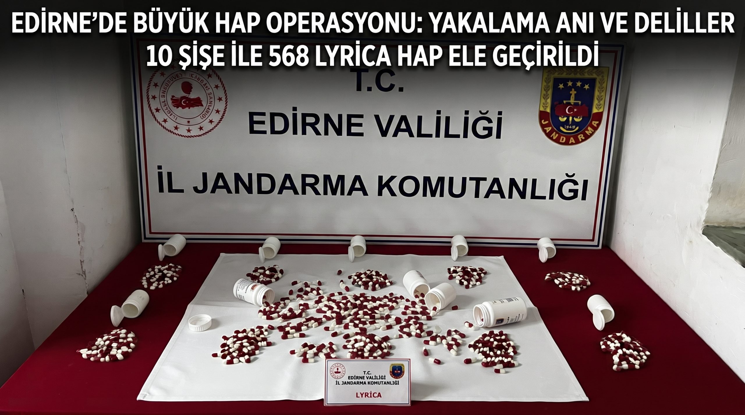 Uzunköprü’de 568 adet sentetik hap ele geçirildi