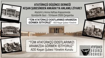 ADD’den 18 Kasım’da Ankara’ya anlamlı ziyaret
