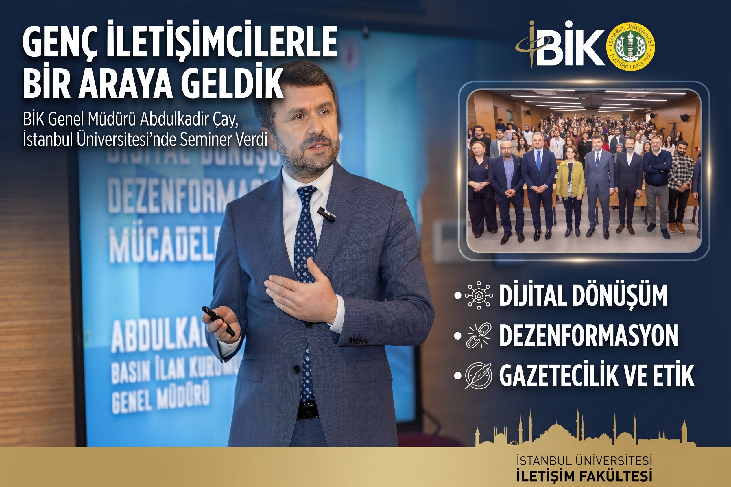 Abdulkadir Çay, İstanbul Üniversitesi öğrencileriyle buluştu