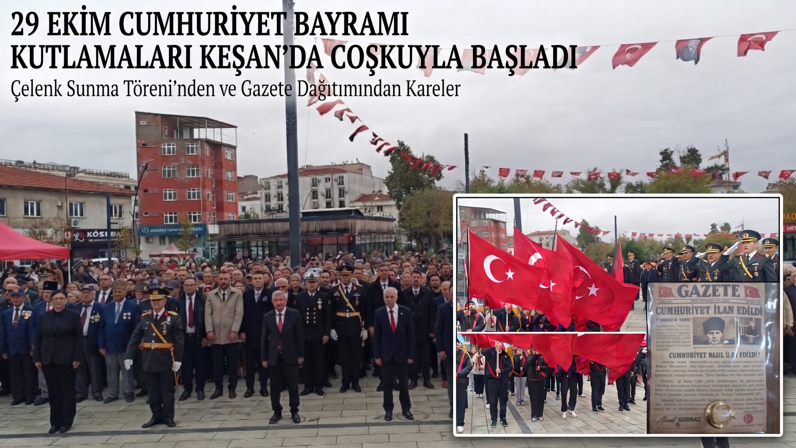 Cumhuriyet Bayramı dün çelenklerin sunulması ile başladı