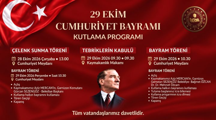 29 Ekim Cumhuriyet Bayramı programı belli oldu