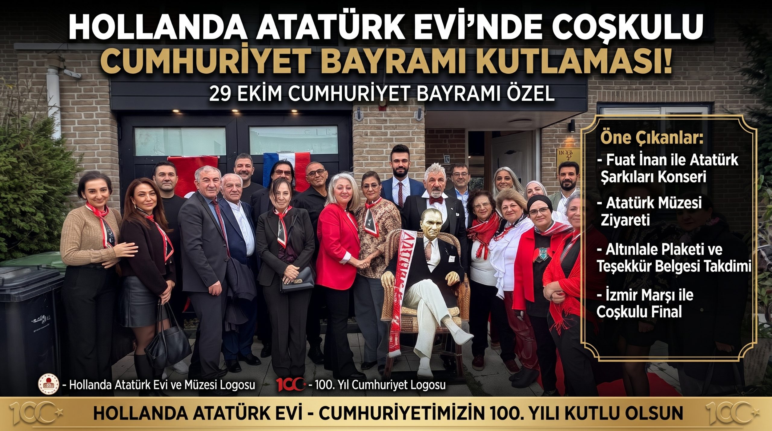 Hollanda’da Cumhuriyet Bayramı Coşkusu