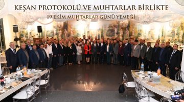 Keşan Protokolü Muhtarlarla bir araya geldi