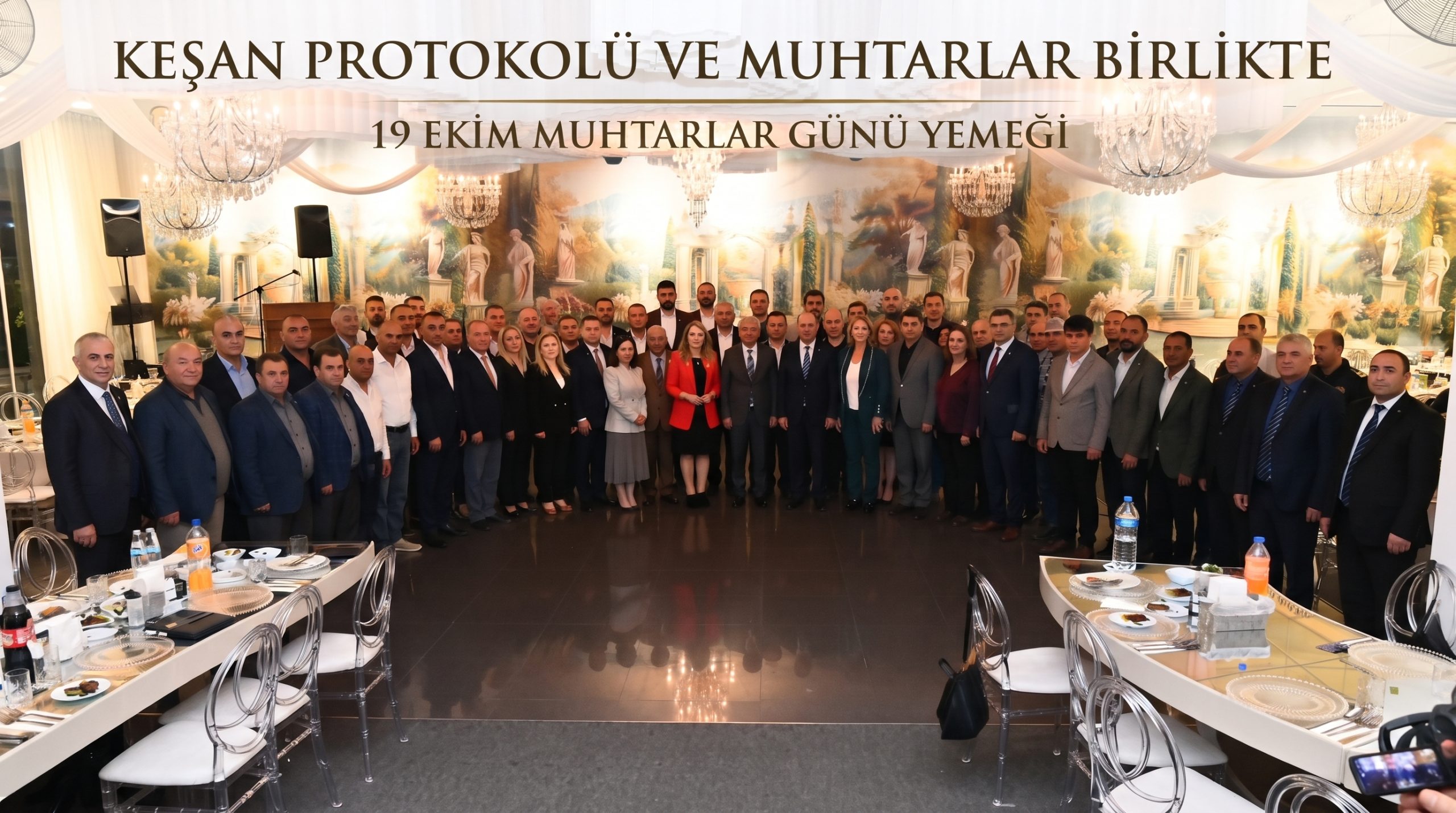Keşan Protokolü Muhtarlarla bir araya geldi