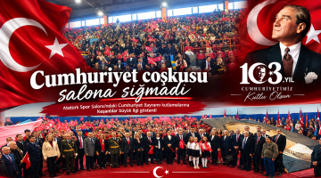 Cumhuriyet coşkusu salona sığmadı