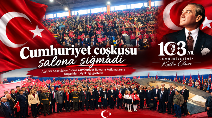 Cumhuriyet coşkusu salona sığmadı