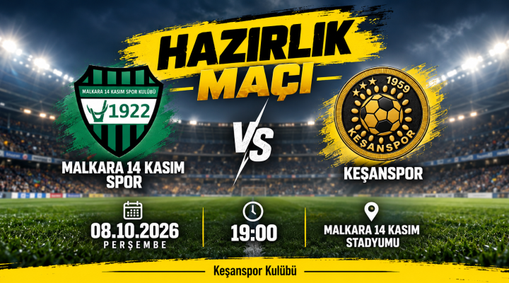 Keşanspor Malkara 14 Kasım ile karşılaşacak