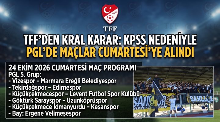 KPSS nedeniyle PGL’de maçlar Cumartesiye alındı
