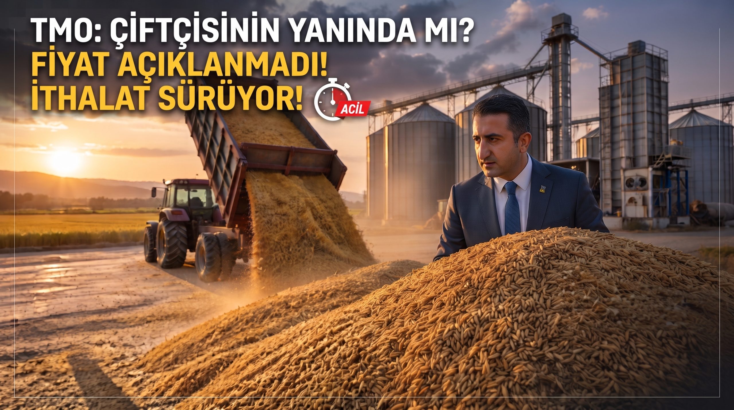 “TMO fiyatları derhal açıklansın, ithalat durdurulsun!”
