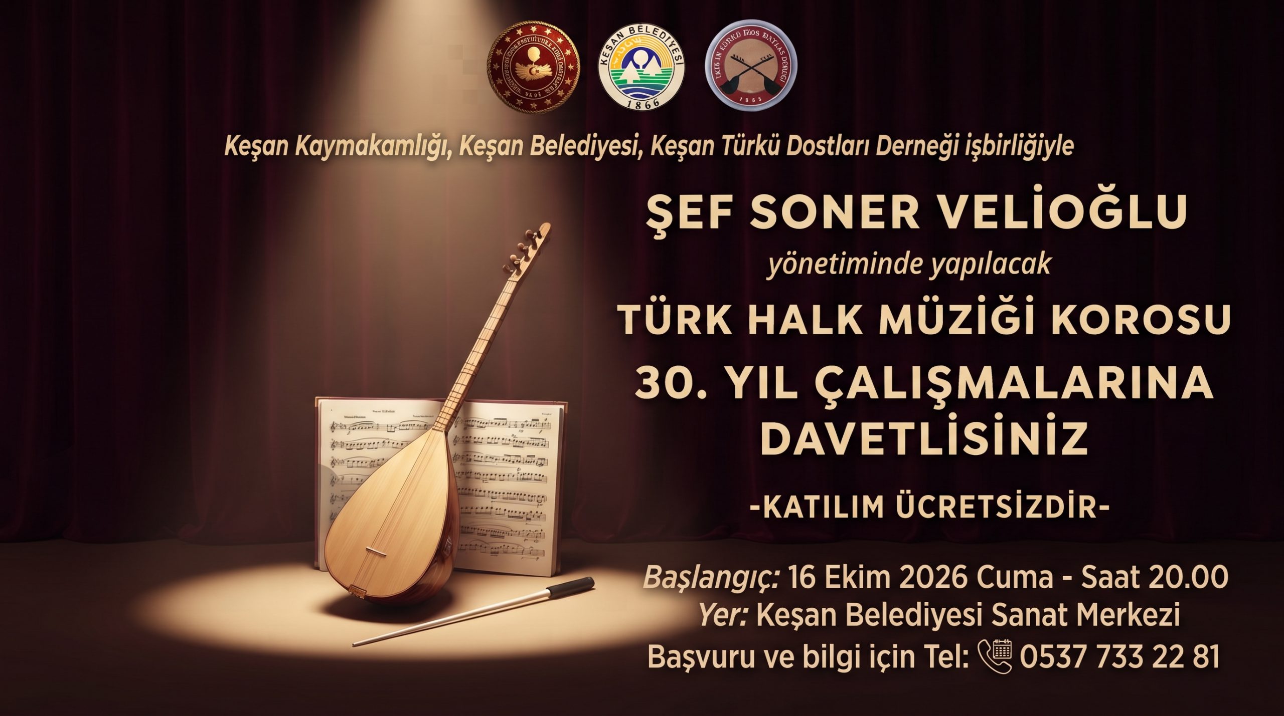 Türkü Dostları 16 Ekim’de çalışmaya başlayacak
