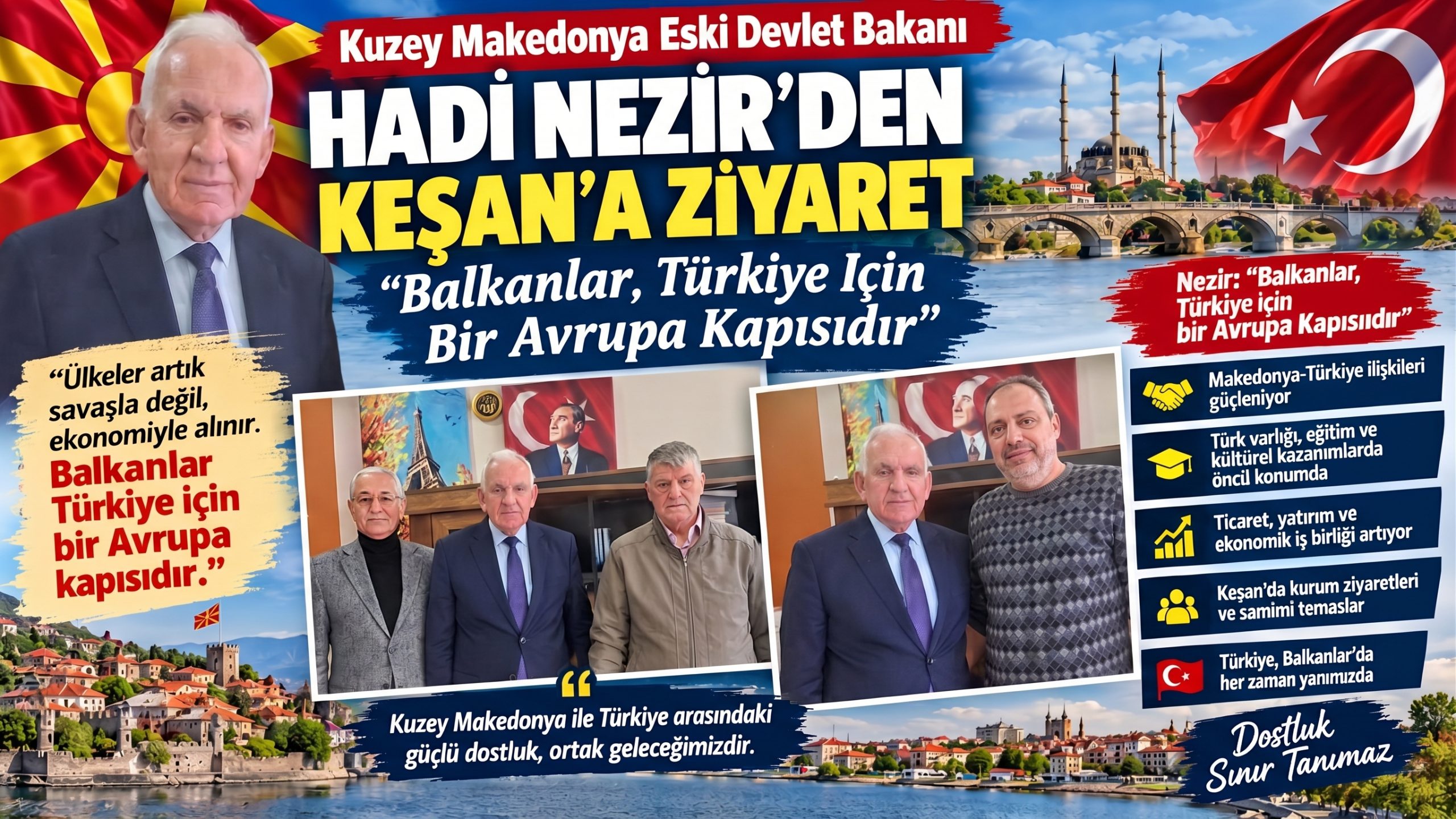 “Balkanlar, Türkiye İçin bir Avrupa kapısıdır”