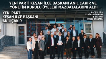 Anıl Çakır ve yönetimi mazbatalarını aldı