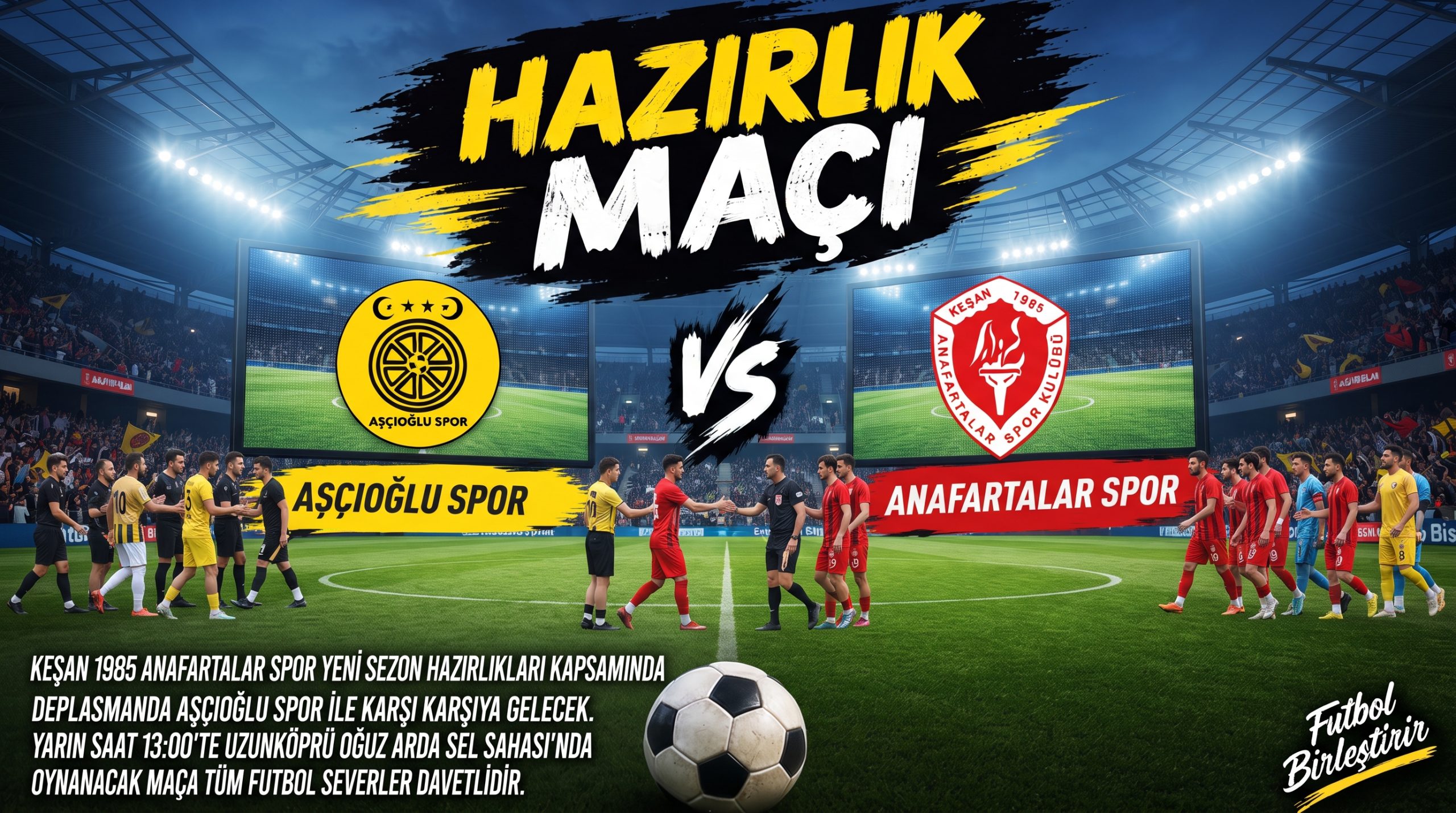 Anafartalarspor, Uzunköprü’de hazırlık maçına çıkıyor