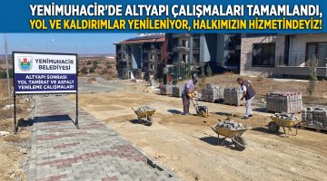Yenimuhacir Belediyesi’nden altyapı sonrası yol tamiratı