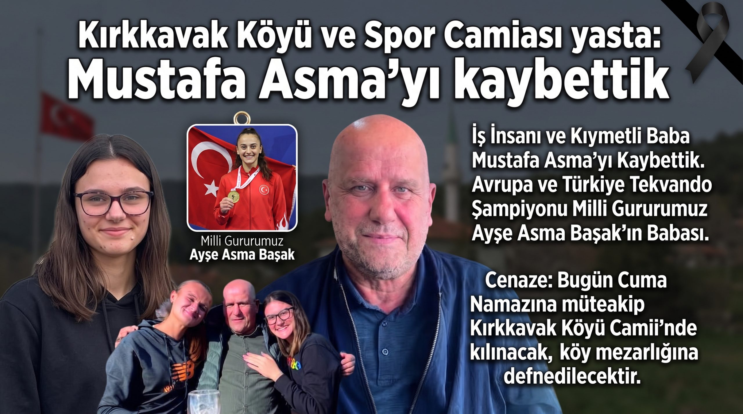 Kırkkavak Köyü ve Spor Camiası yasta: Mustafa Asma’yı kaybettik