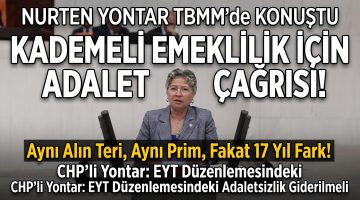 Yontar”1 günlük fark 17 yıl eşitsizlik yaratamaz”