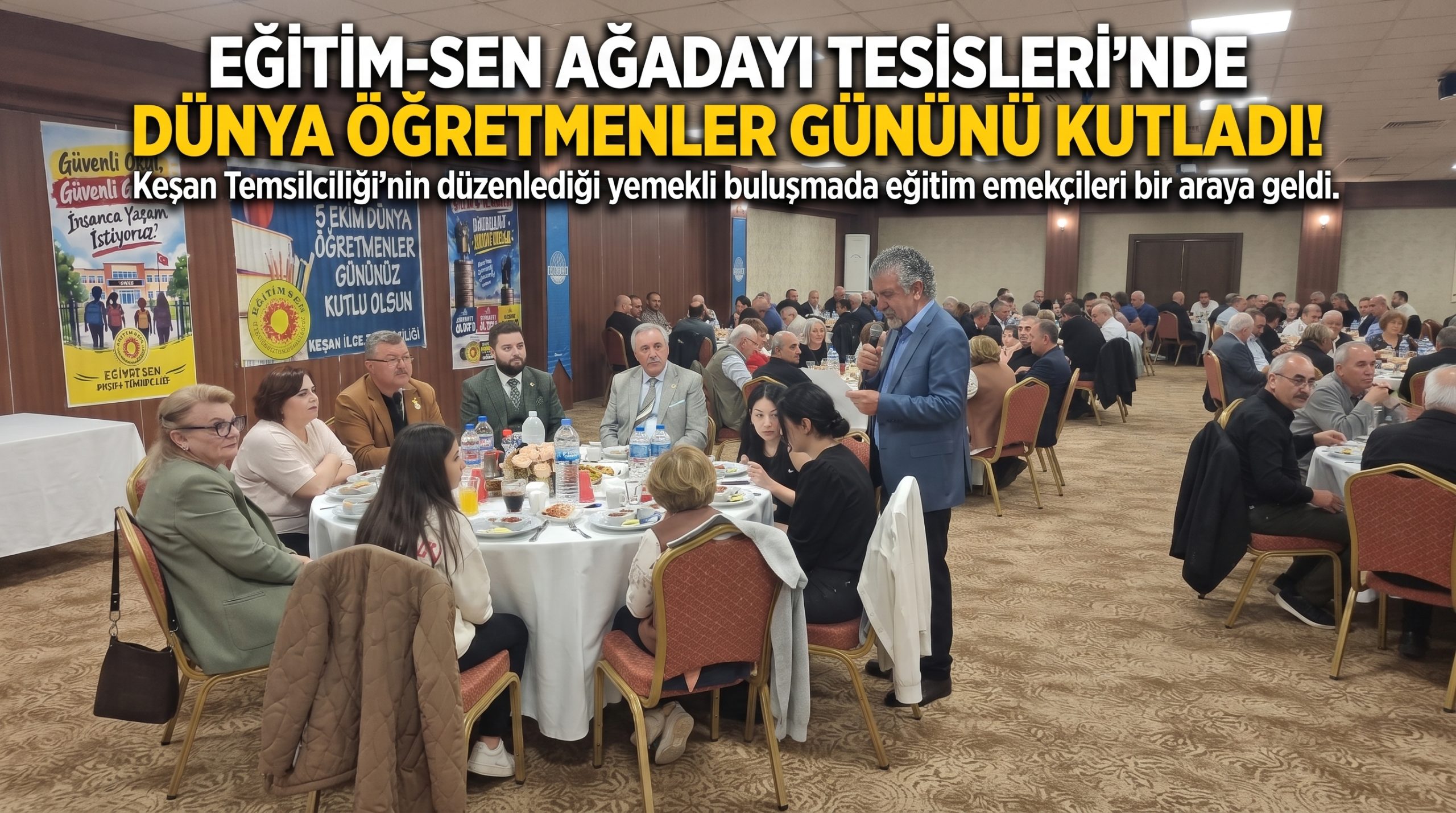 Eğitim-Sen Dünya Öğretmenler Günü’nü yemekle kutladı