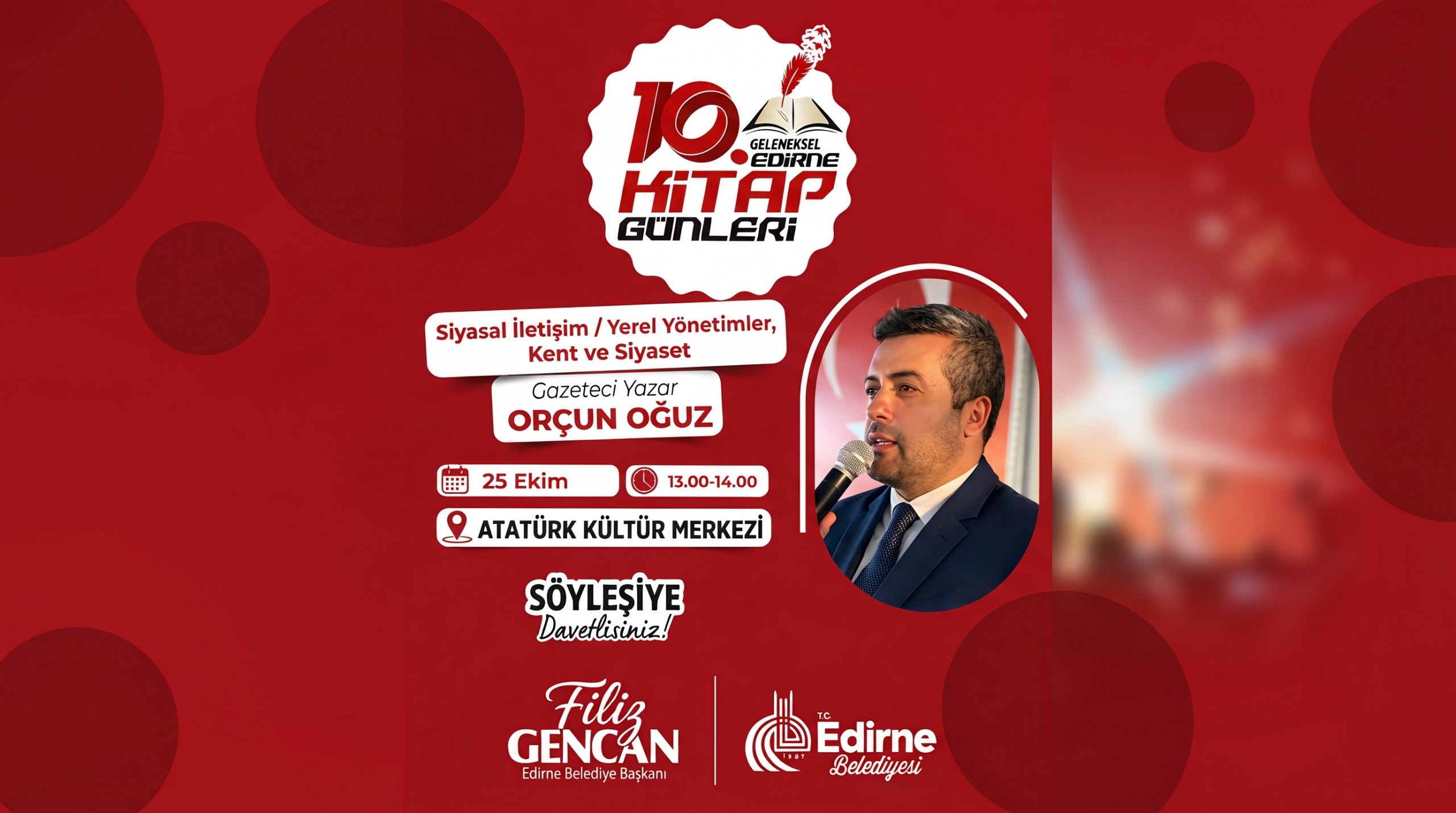 Orçun Oğuz 25 Ekim’de okurlarıyla imza gününde buluşacak