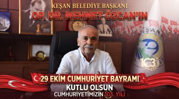 Özcan, 29 Ekim Cumhuriyet Bayramı’nı kutladı