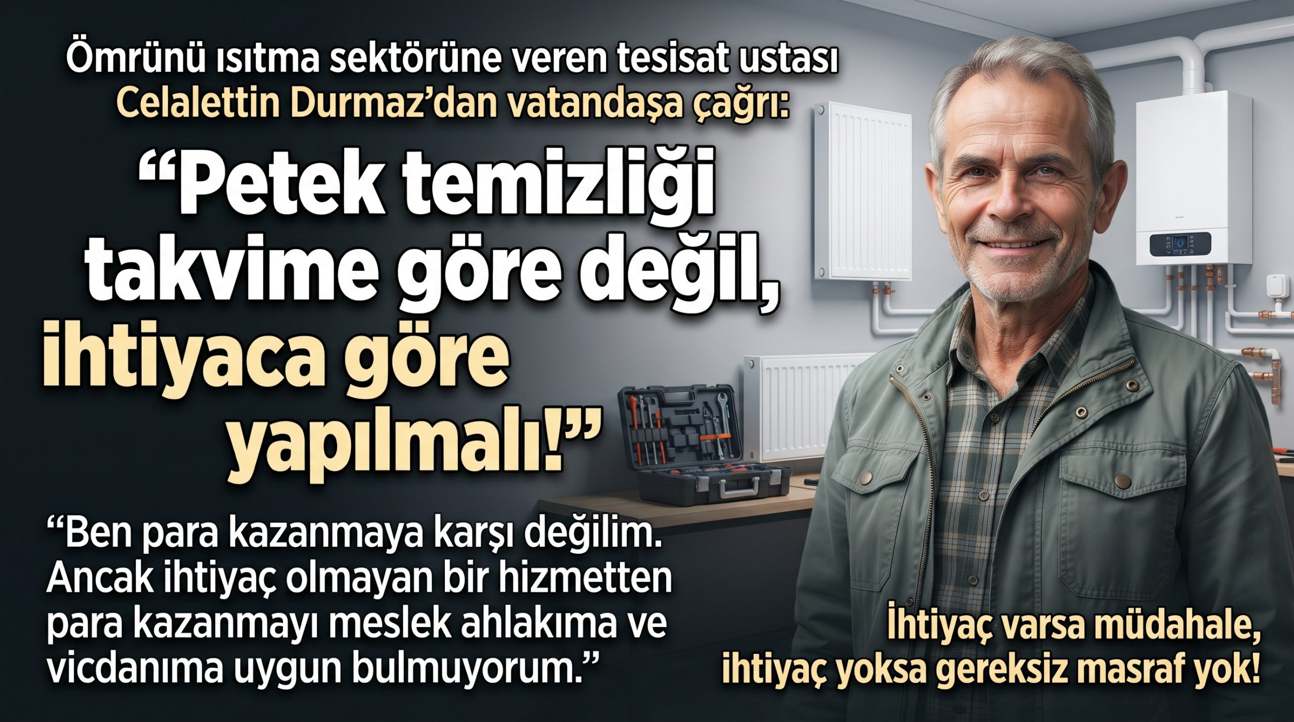 Celalettin Durmaz’dan vatandaşa çağrı