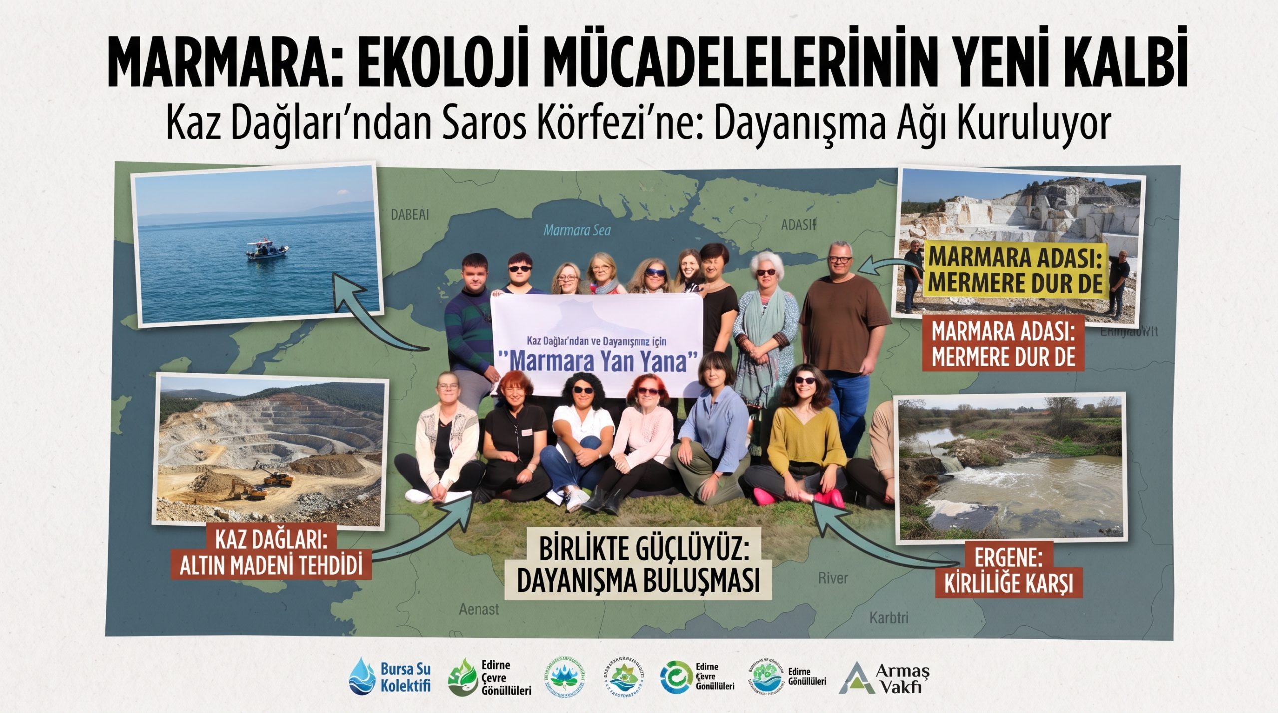 Kaz Dağları’ndan Saros’a ekoloji mücadeleleri yan yana