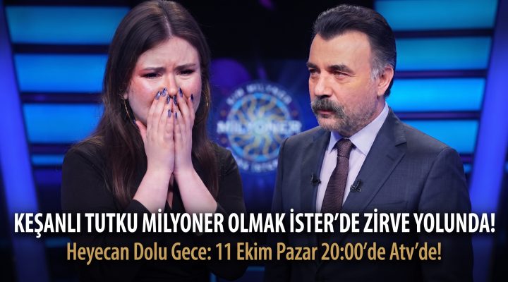 Keşanlı Tutku Meriç, “Kim Milyoner Olmak İster?” yarışmasında